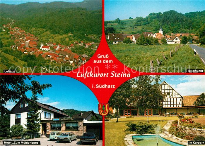 Steina Suedharz Fliegeraufnahme Kurpark Hotel zum Muehlenberg