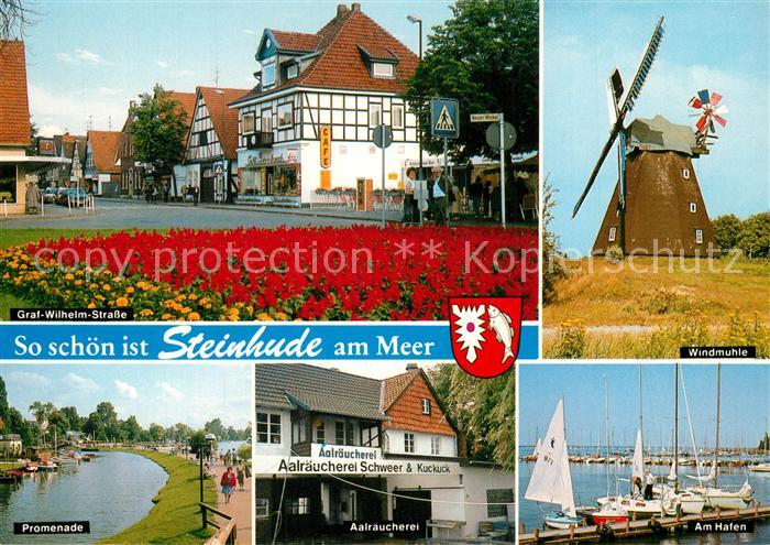 Steinhude Graf-Wilhelm-Strasse Windmuehle Hafen Promenade Aalraeucherei