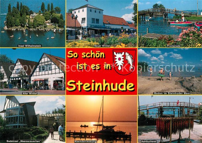 Steinhude Fliegeraufnahme Insel-Wilhelmstein Neuer-Winkel Badeinsel Meeresrausch