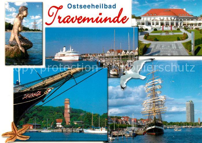 Travemuende Ostseebad Hafen Segelschiff