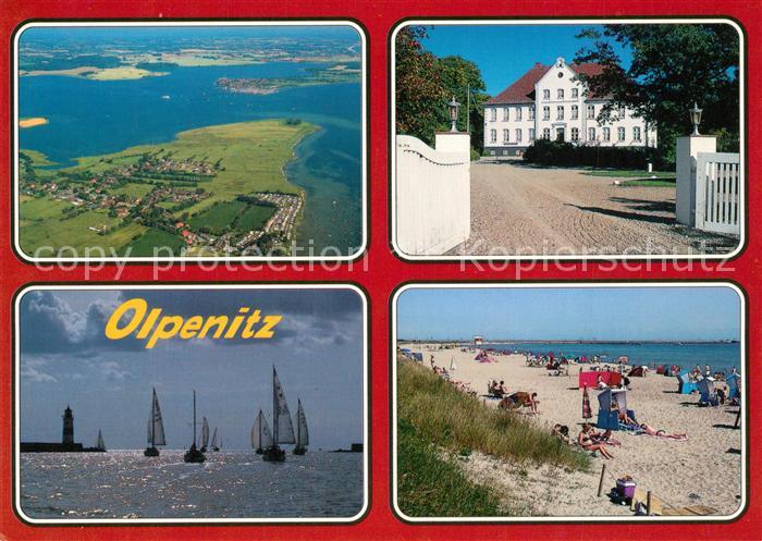 Olpenitz Fliegeraufnahme Strand Segelboote Kappeln
