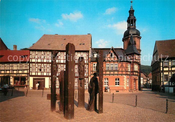 Stolberg Harz Thomas Muentzer Denkmal am Markt