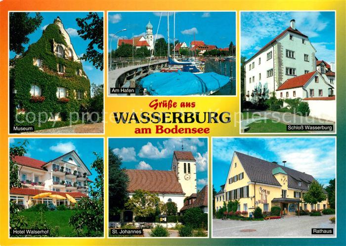 Wasserburg Bodensee Museum Hafen Schloss Rathaus Hotel-Waisenhof