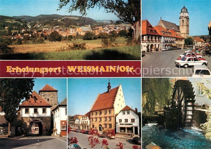Weismain Stadttor Muehlenrad Kirche