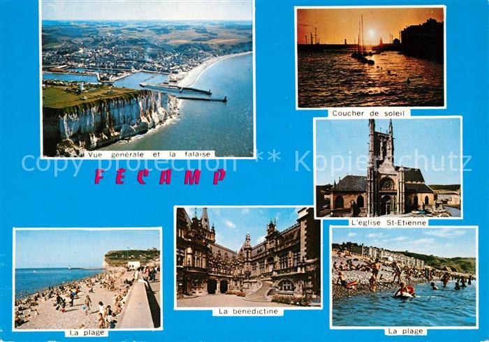 Fecamp Fliegeraufnahme Eglise Plage Benedictin