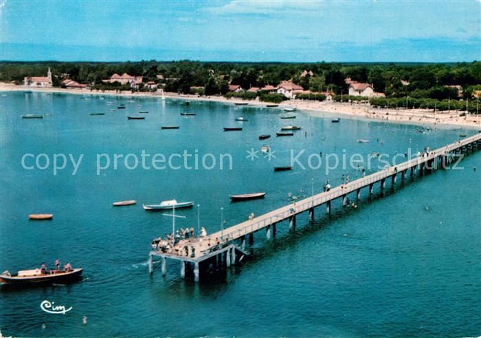 Andernos-les-Bains Fliegeraufnahme Strand und Seebrücke