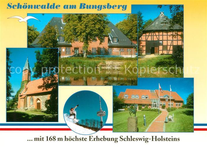 Schoenwalde Bungsberg Kirche Fachwerk hoechste Erhebung Schleswig-Holsteins