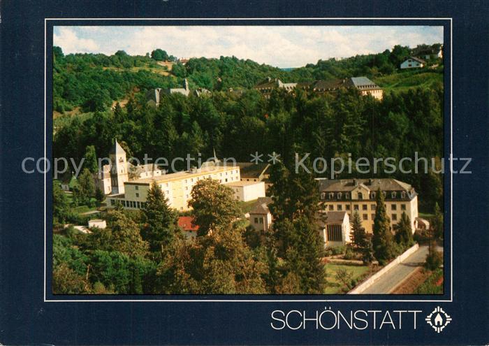 Schoenstatt Vallendar Teilansicht Fliegeraufnahme