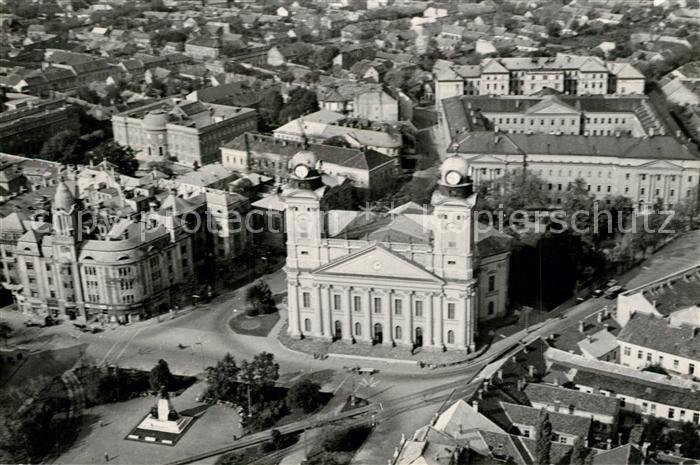 Debrecen Debrezin Fliegeraufnahme mit Kirche