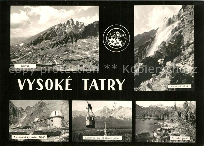 Vysoke Tatry Fliegeraufnahme Krivan Strbske-Pleso Astonomicky ustav SAV