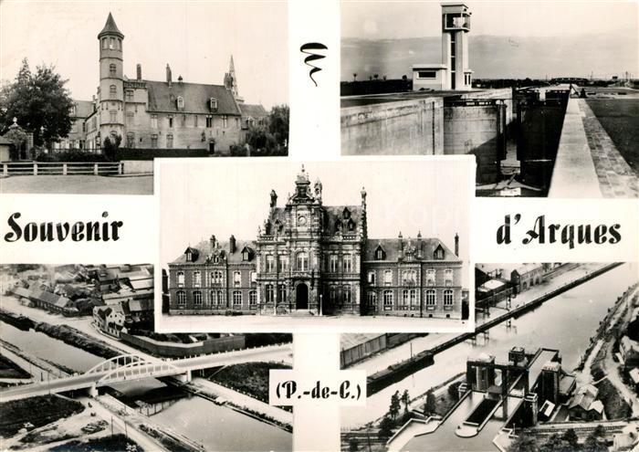 Arques Pas-de-Calais Fliegeraufnahme Brücke Schleuse