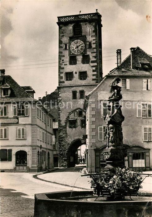 Ribeauville Haut Rhin Elsass Place du Marché et la Tour des Bouchers