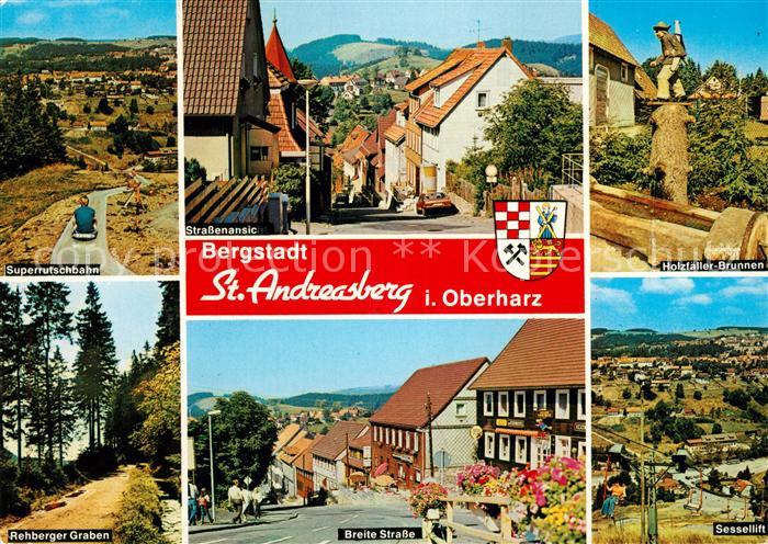 St Andreasberg Harz Sommerrodelbahn Sessellift Breite-Strasse Rehberger-Graben H