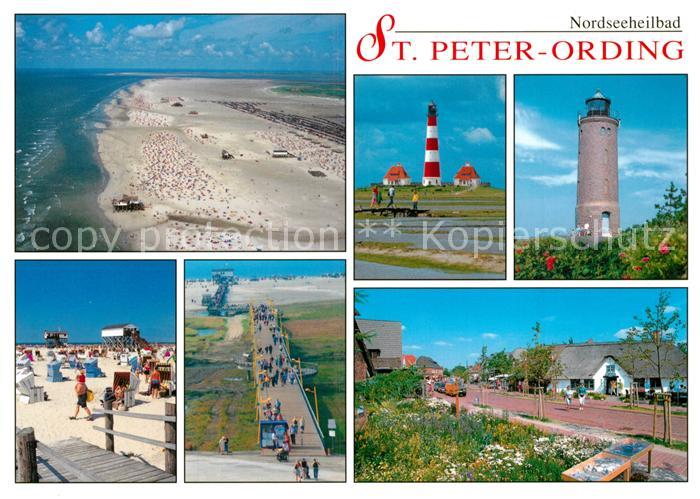 St Peter-Ording Fliegeraufnahme Strnad Leuchttuerme