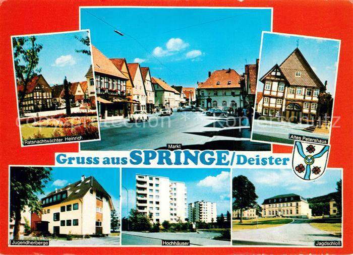 Springe Deister Marktplatz Petershaus Jagdschloss Jugendherberg Ratsnachtwaechte