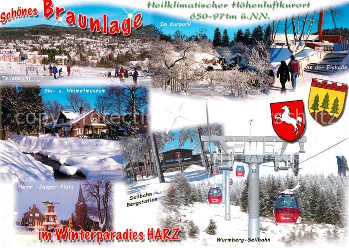 Braunlage Wurberg-Seilbahn Heinrich-Jasper-Platz Heimatmuseum Eishalle Kurpark