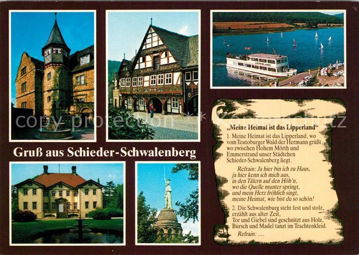 Schieder-Schwalenberg Fachwerk Schloss Kurpark Emmerstausee