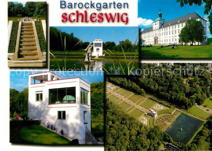 Schleswig Schlei Fliegeraufnahme Barockgarten Schloss