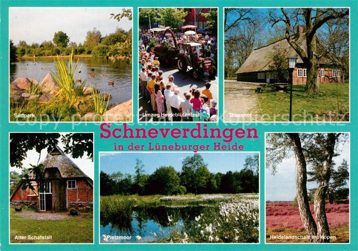 Schneverdingen Suedpark Umzug-Heidebluetenfes Theeshof Pietzmoor Schafstall