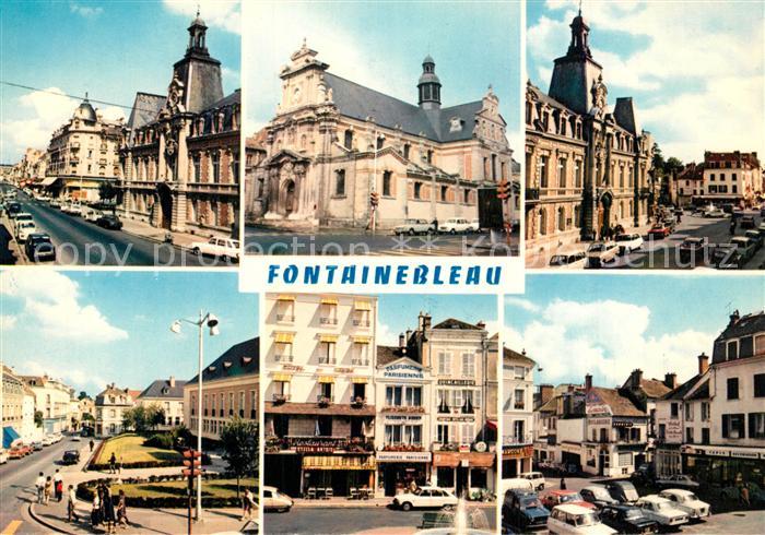 Fontainebleau Seine et Marne Rue Grande Hotel de Ville Eglise Saint