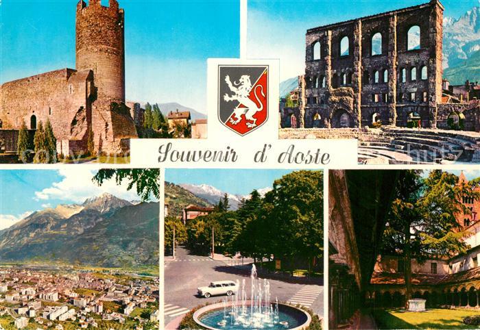 Aosta Torre di Bramafan Teatro Romano Panorama Piazza Stazione