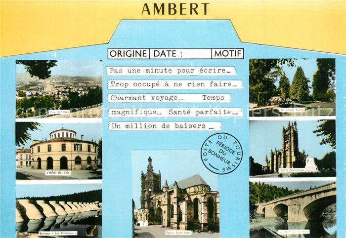 Ambert Hotel de Ville Eglise Viaduct