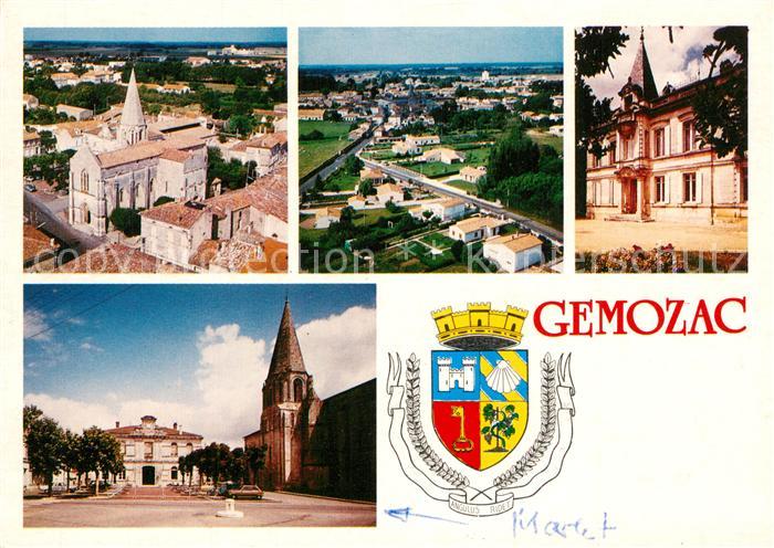 Gemozac Kirche Rathaus Marktplatz