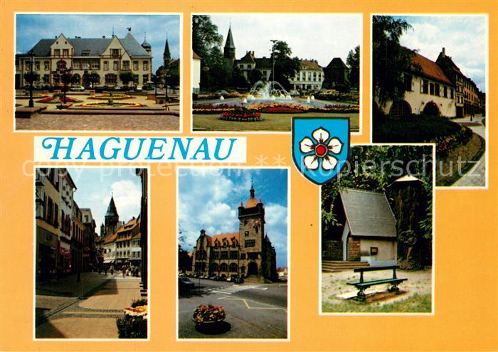 Haguenau Bas Rhin Rathaus Kirche Park