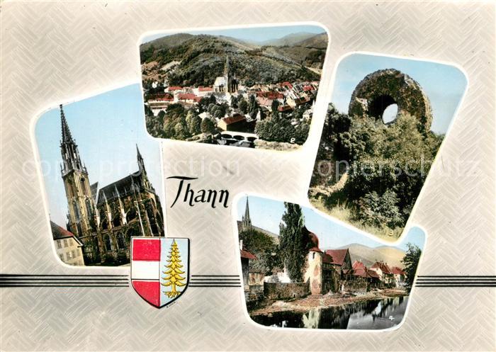 Thann Haut Rhin Elsass Kirche Panoramen