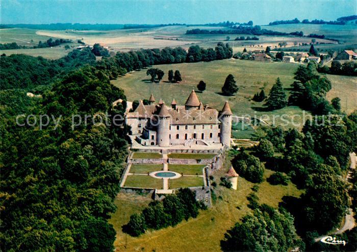 Virieu sur Bourbre Fliegeraufnahme Schloss