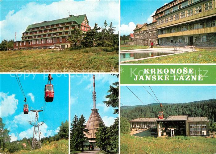 Krkonose Janske Lazne Selbahn Sendeturm Sanatorium