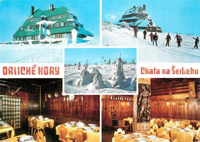 Orlicke Hory Destne Winterlandschaft