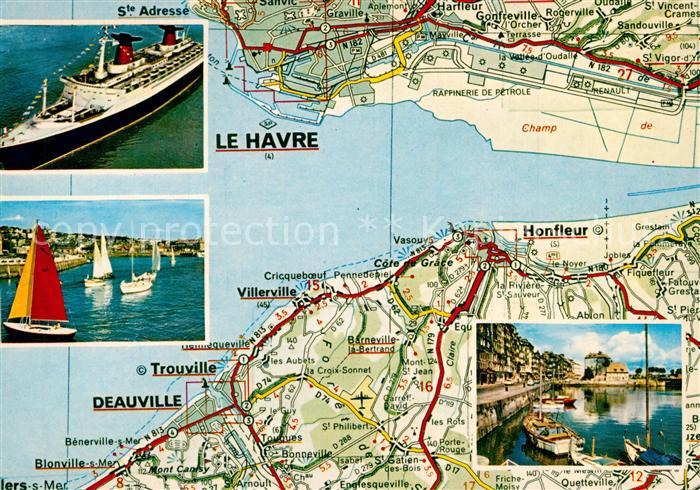 Le Havre Segelboote Panoramakarte