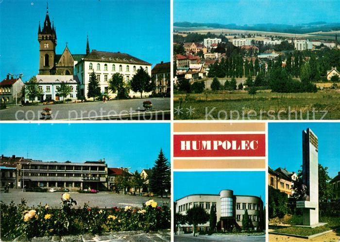 Humpolec Stadtansichten Denkmal Rathaus