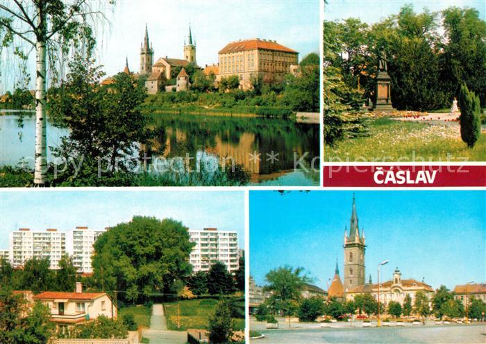 Caslav Panorama Denkmal Rathaus Stadtansichten