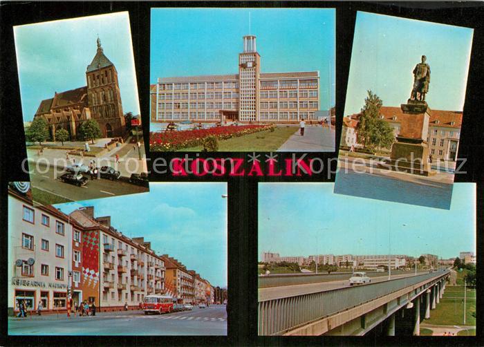 Koszalin Koeslin Pommern Kirche Denkmal Bruecke Stadtansicht