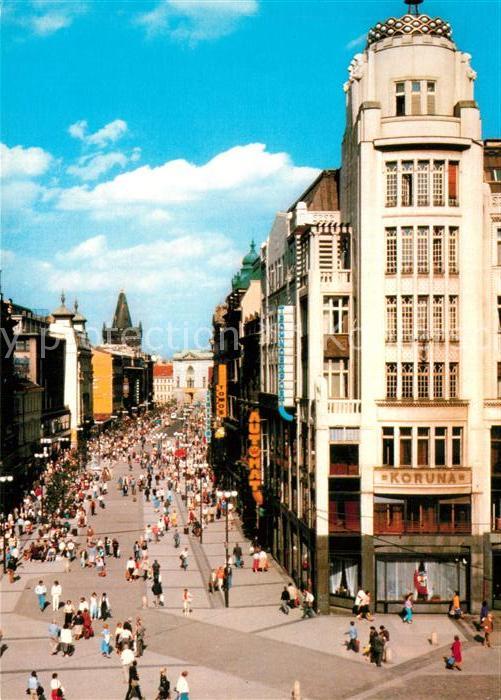 Praha Prahy Prague Stadtansicht Koruna Fussgaengerzone