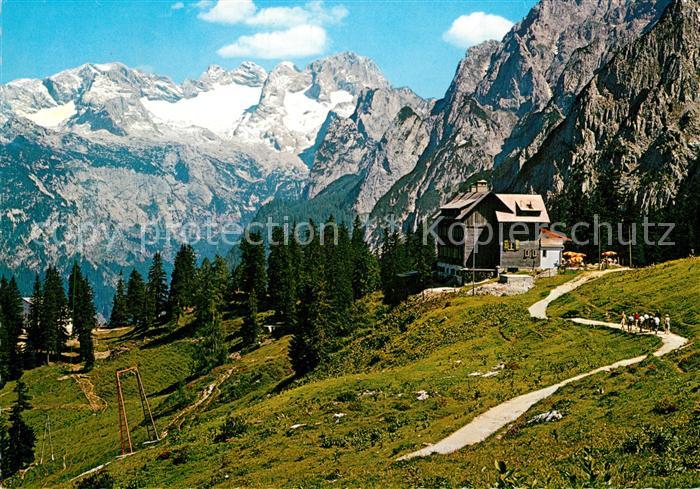 Gosausee Gablonzer Huette Hoher Dachstein Bergstation Gosaukamm