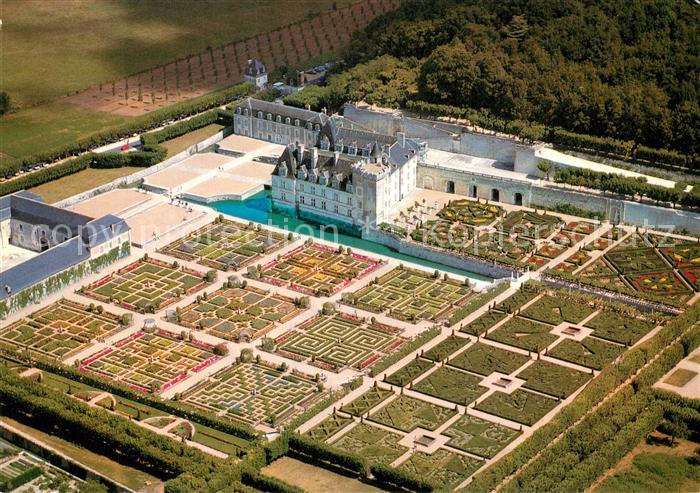 Villandry Fliegeraufnahme Chateau