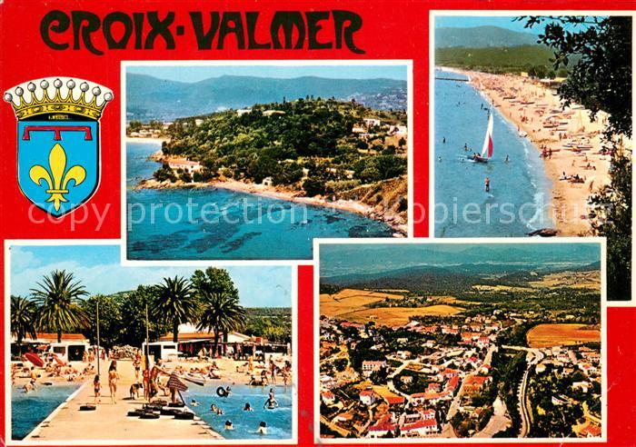 Croix-Valmer La Fliegeraufnahme Strand Kueste