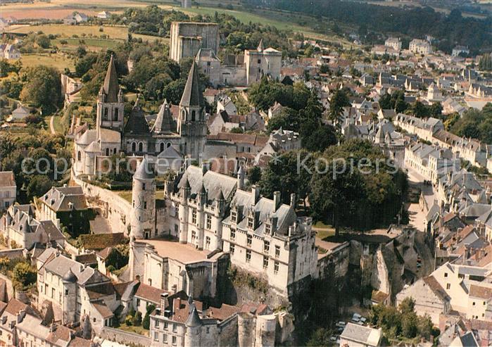 Loches Indre et Loire Fliegeraufnahme Chateau