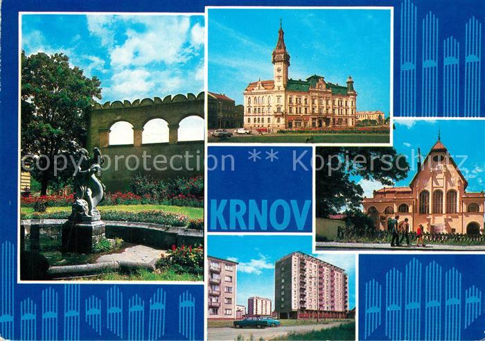 Krnov Rathaus Dom Denkmal Stadtansicht