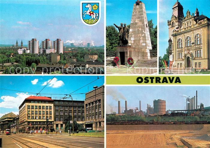 Ostrava Ehrendenkmal Rathaus Bahnhof Neue Huette