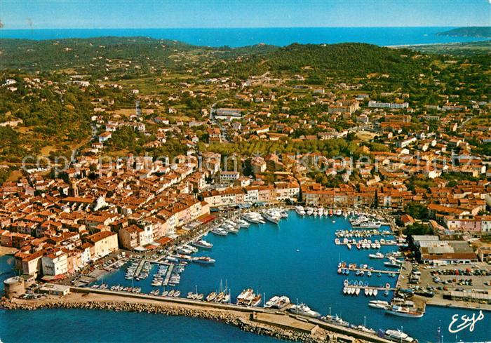 Saint Tropez Var Fliegeraufnahme Hafen