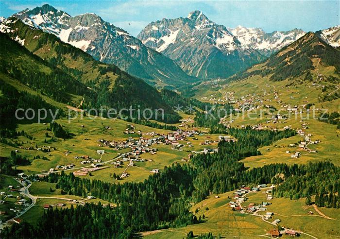 Riezlern Kleinwalsertal Vorarlberg Fliegeraufnahme