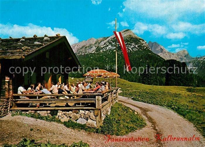 Weissbach Lofer Jausenstation Kalbrunnalmhuette
