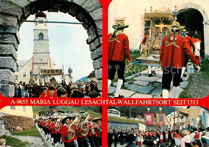 Maria-Luggau Wallfahrtsort Musikkapelle Prozession