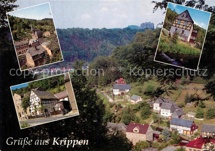 Krippen Bad Schandau Panorama Teilansichten
