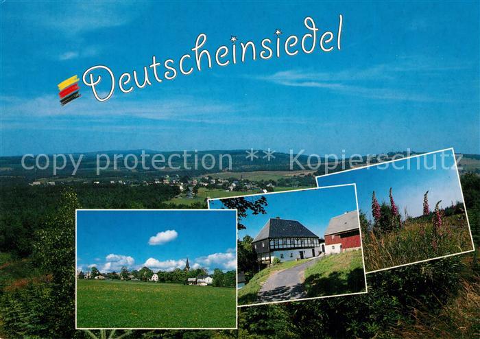 Deutscheinsiedel Panorama Fachwerkhaus Landschaft