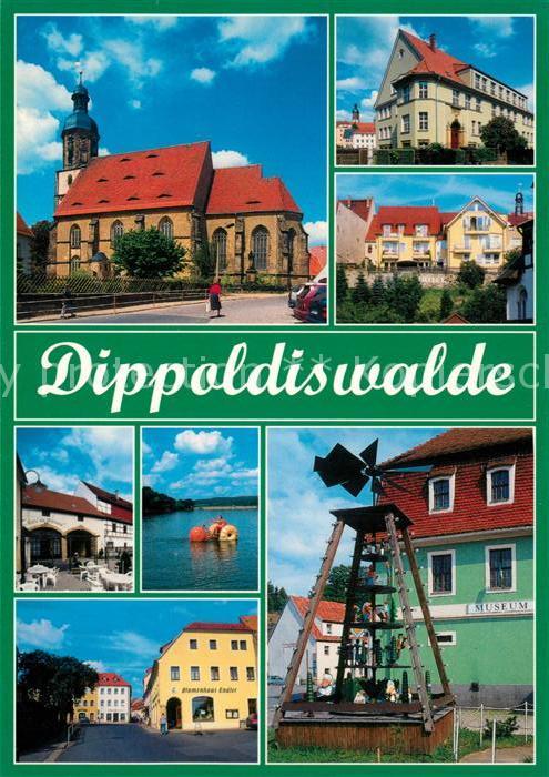 Dippoldiswalde Osterzgebirge Kirche Berufsschule Schlosshotel Cafe am Museum Tal